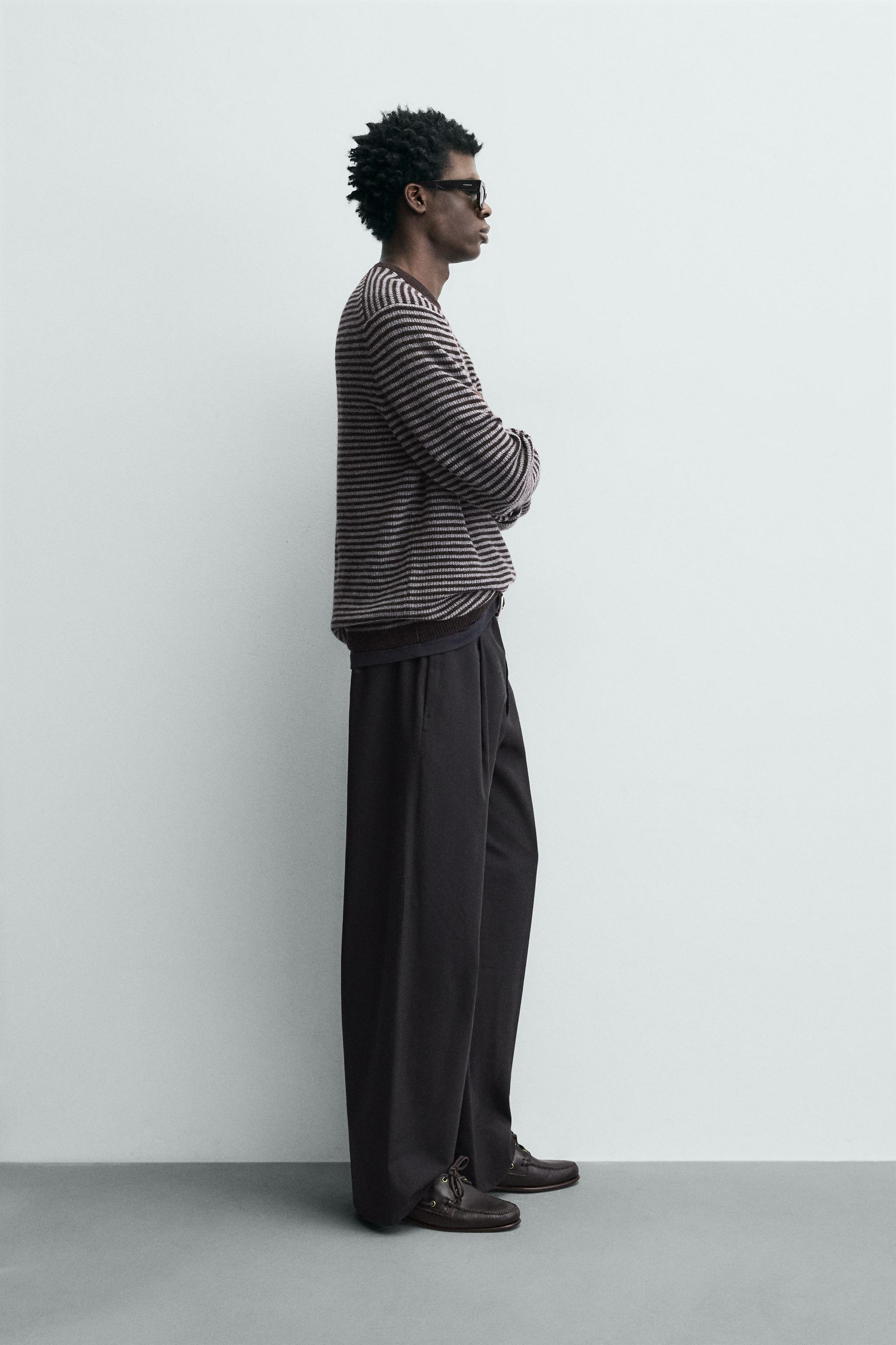 STRIPED WOOL BLEND JUMPER